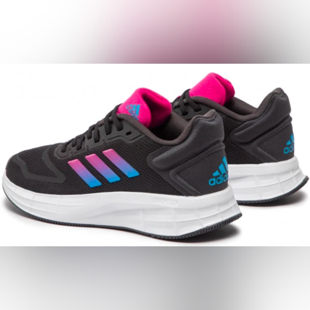 Adidas Duramo SL 2.0 'Black Team Real Magenta' Running Shoes Size 10 Like New - Picture 3 of 11